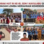 Semarak HUT RI ke-81, SDN 1 Kayulabu Gelar Beragam Lomba Meriahkan Kemerdekaan