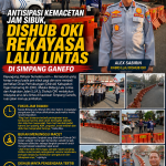 Antisipasi Kemacetan Jam Sibuk, Dishub OKI Rekayasa Lalu Lintas di Simpang Ganefo