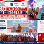 Semarak HUT RI ke-81, Warga Sungai Belida Dapat Bantuan, Sunatan Massal dan Cek Kesehatan Gratis