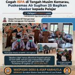 Cegah ISPA di Tengah Musim Kemarau, Puskesmas Air Sugihan 25 Bagikan Masker kepada Pelajar